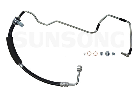 Angle View of Power Steering Pressure Line Hose Assembly SUNSONG 3401124