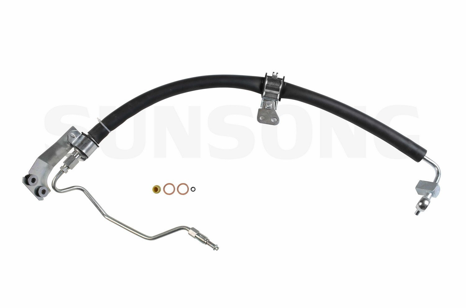 Angle View of Power Steering Pressure Line Hose Assembly SUNSONG 3401160