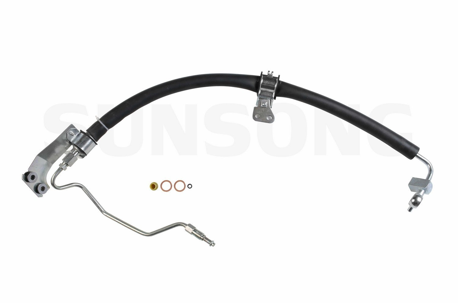 Front View of Power Steering Pressure Line Hose Assembly SUNSONG 3401160