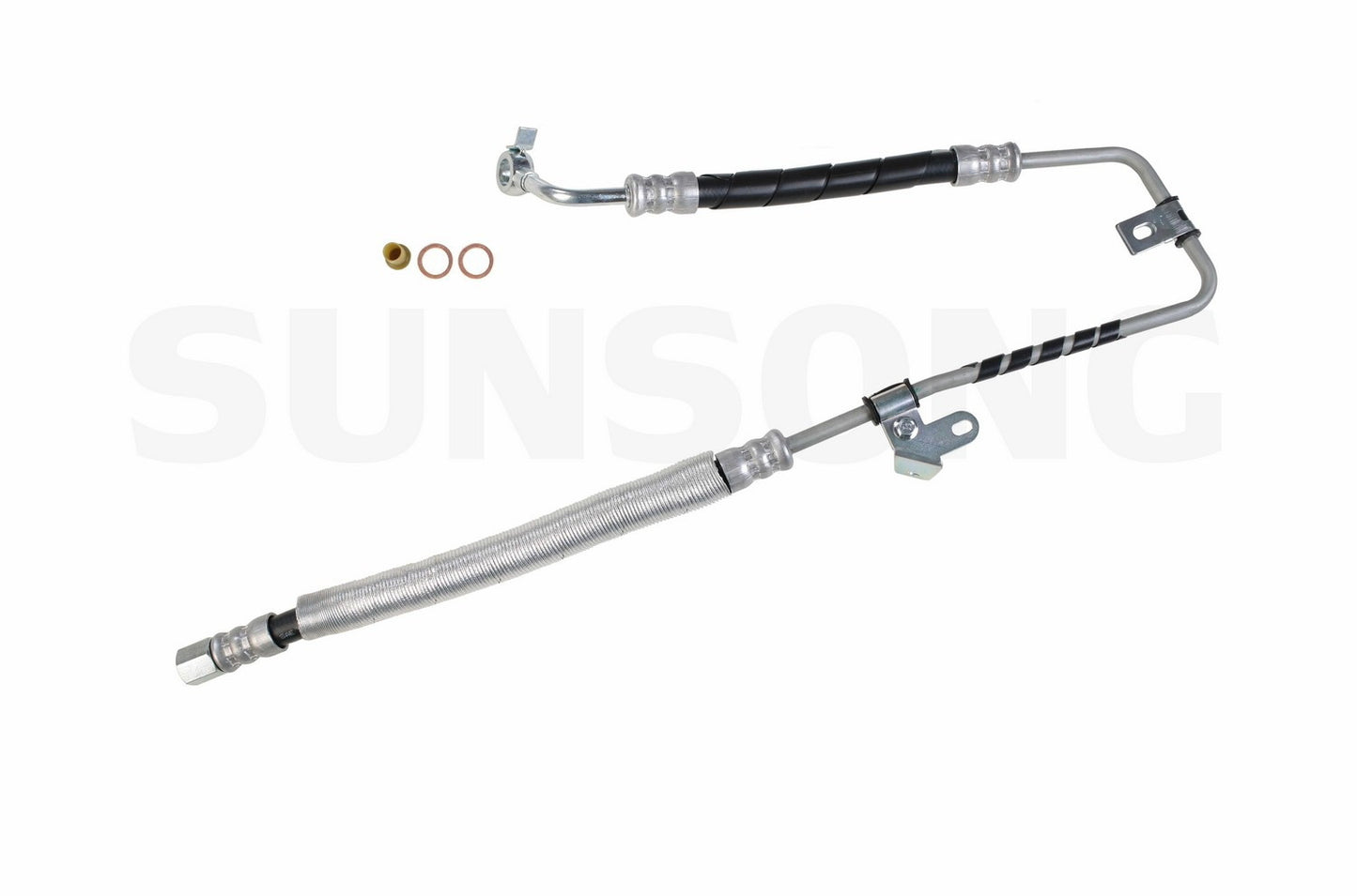 Angle View of Power Steering Pressure Line Hose Assembly SUNSONG 3401162