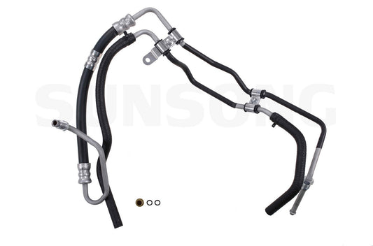 Angle View of Power Steering Hose Assembly SUNSONG 3401170