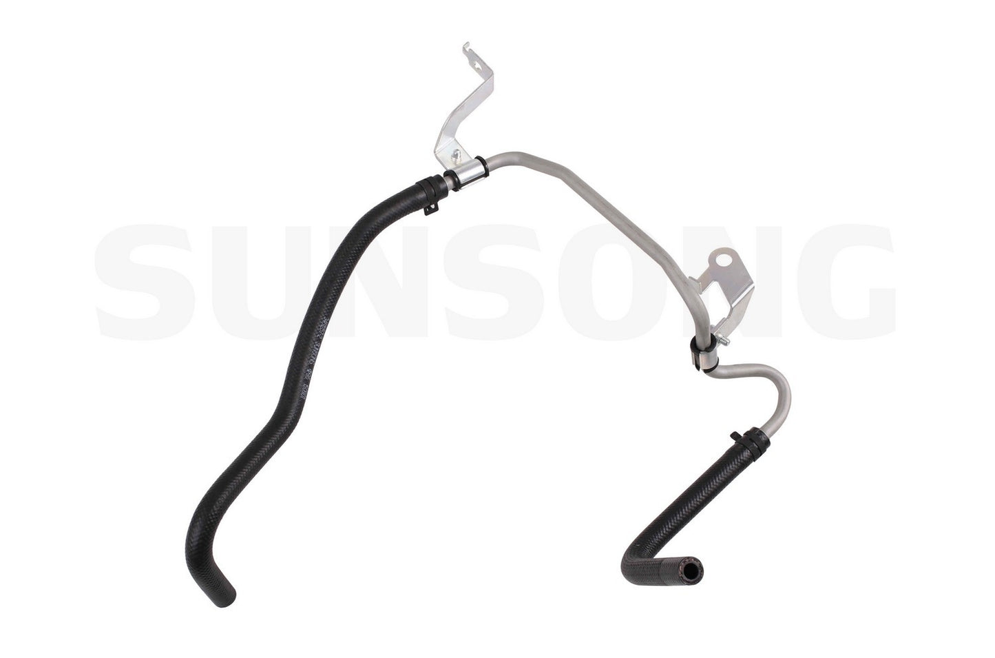 Front View of Power Steering Return Line Hose Assembly SUNSONG 3401257