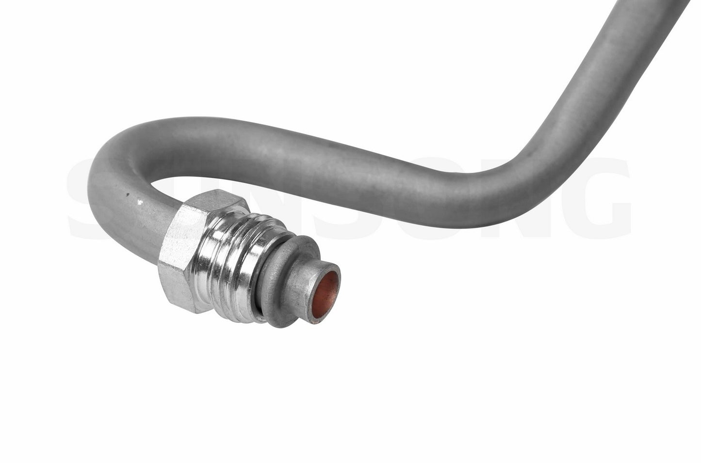 Left View of Power Steering Pressure Line Hose Assembly SUNSONG 3401273