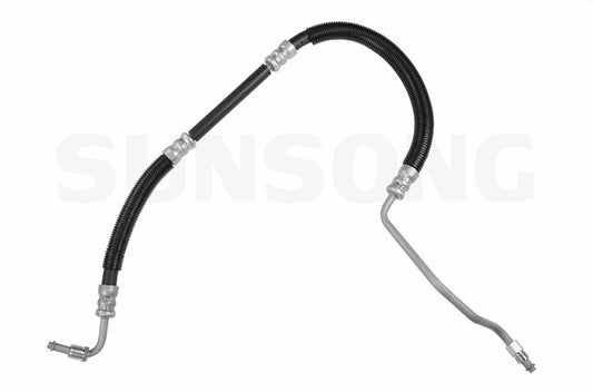 Angle View of Power Steering Pressure Line Hose Assembly SUNSONG 3401280