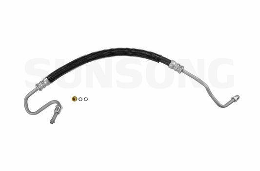 Angle View of Power Steering Pressure Line Hose Assembly SUNSONG 3401355