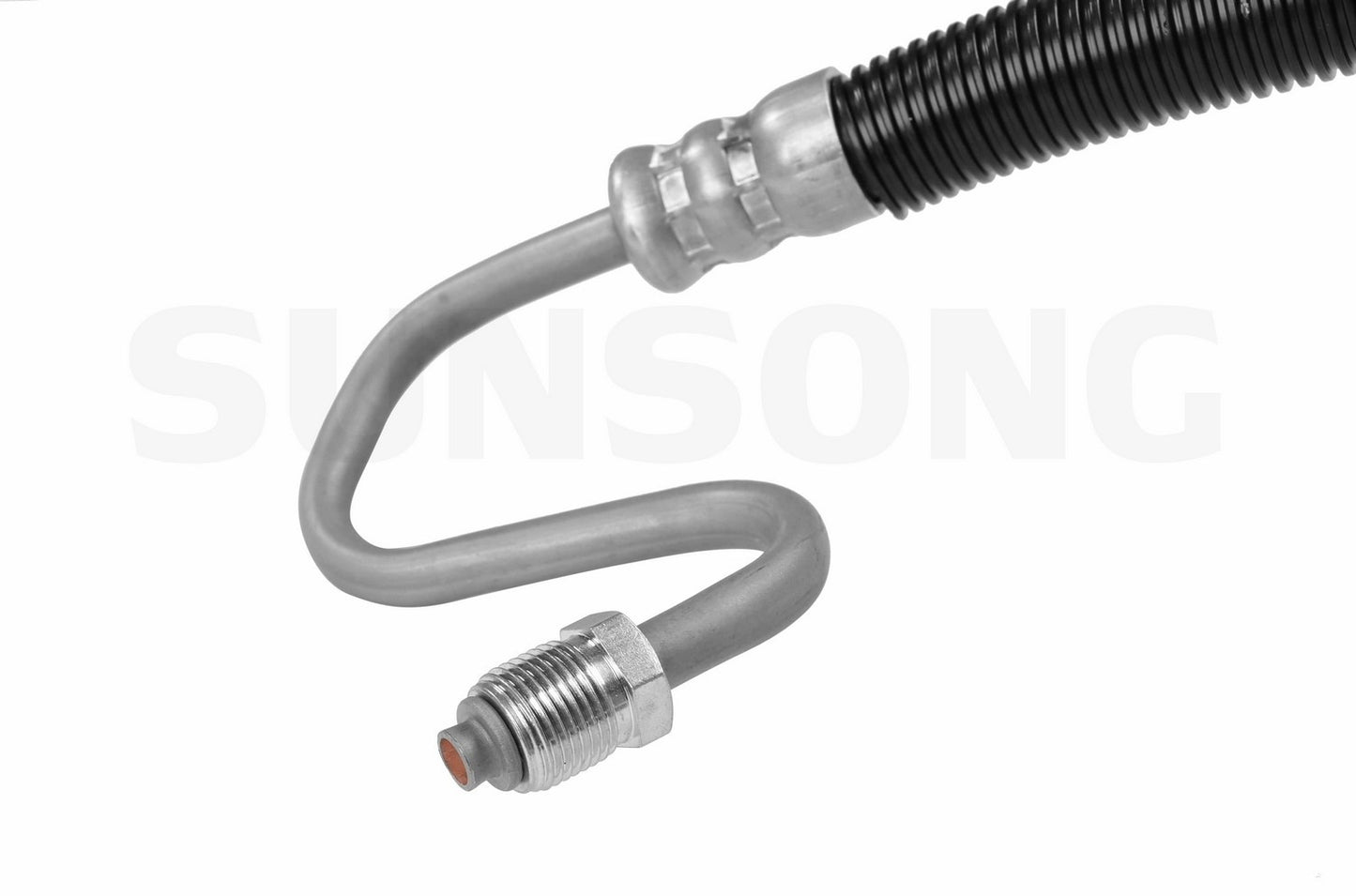 Left View of Power Steering Pressure Line Hose Assembly SUNSONG 3401355