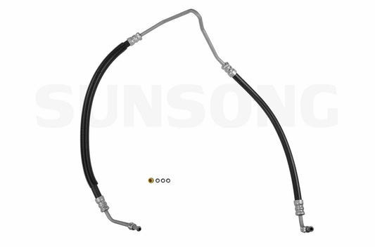 Angle View of Power Steering Pressure Line Hose Assembly SUNSONG 3401366