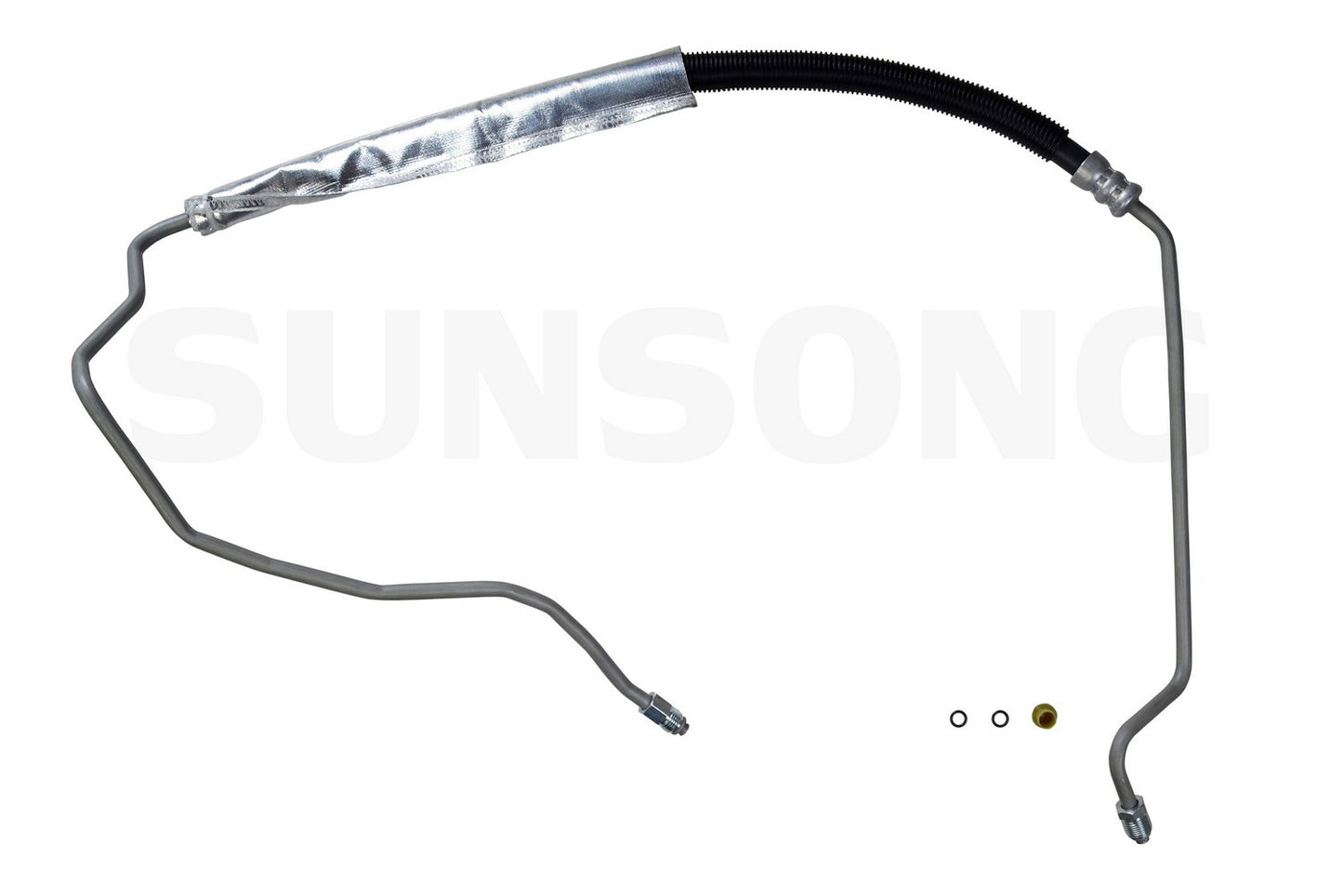 Angle View of Power Steering Pressure Line Hose Assembly SUNSONG 3401367