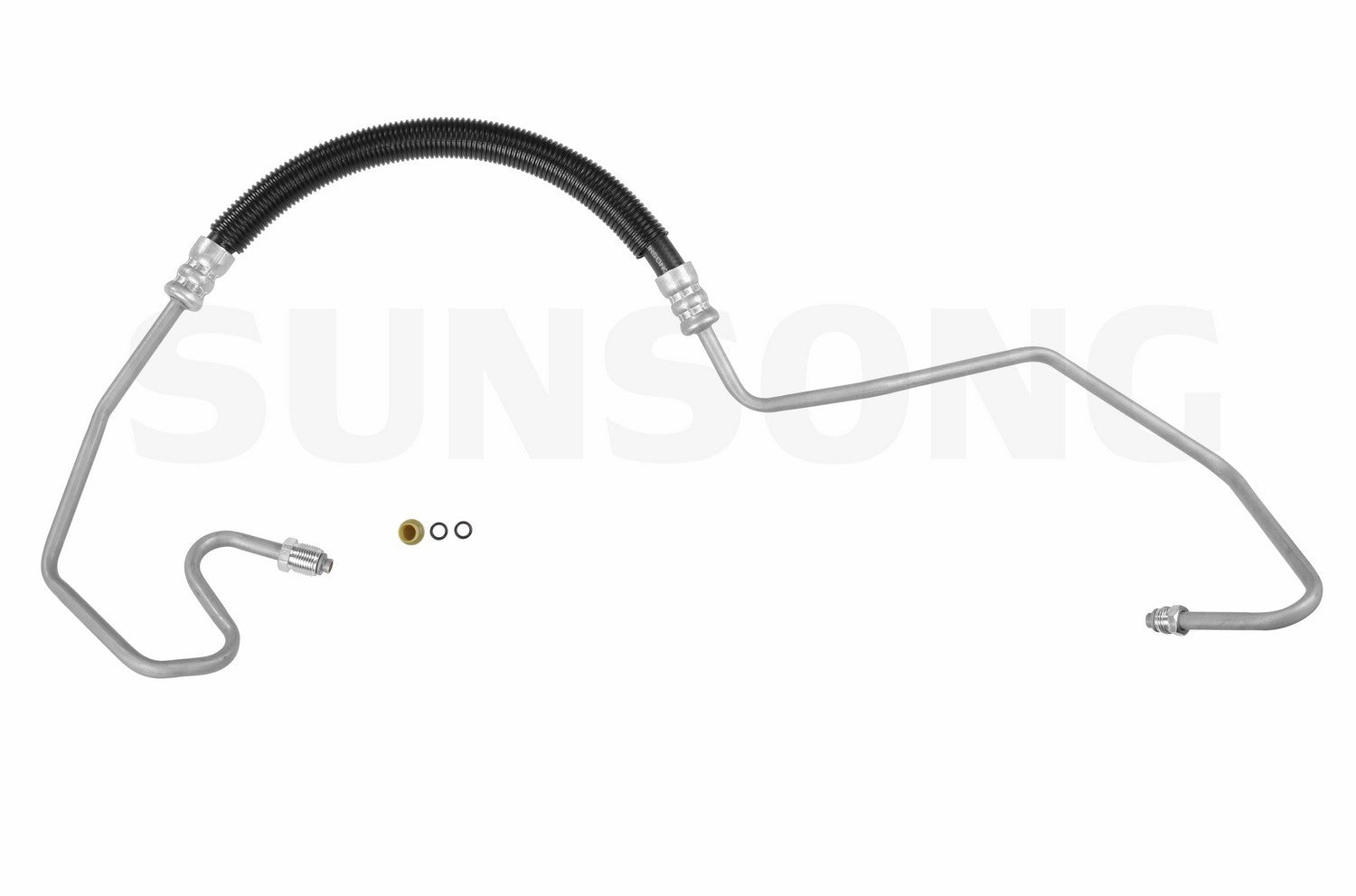 Angle View of Power Steering Pressure Line Hose Assembly SUNSONG 3401374