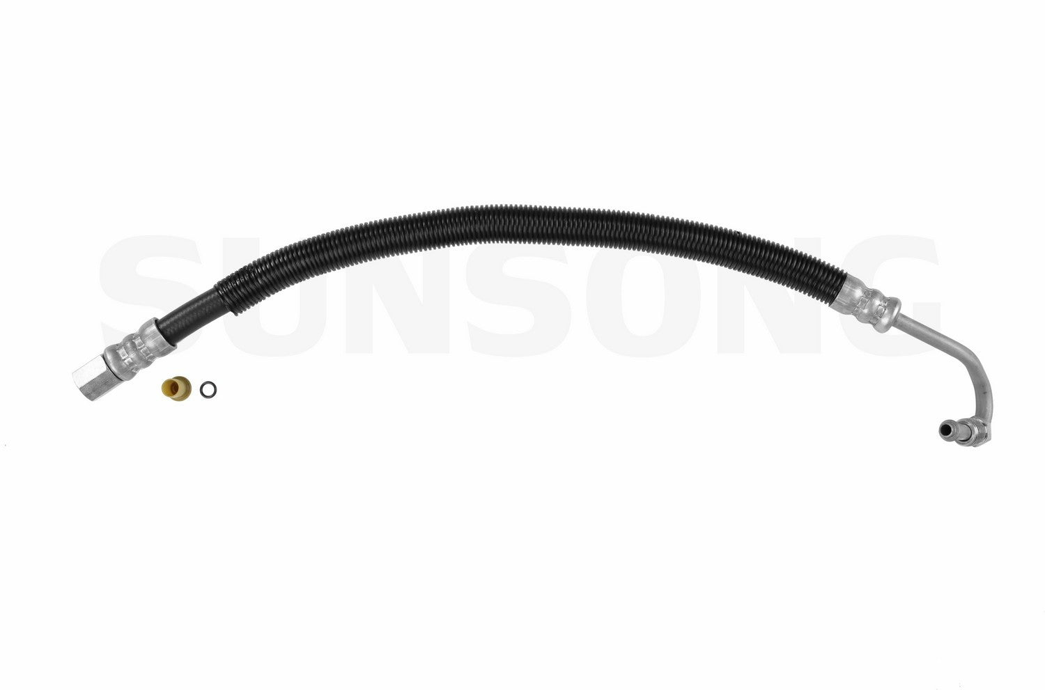 Angle View of Power Steering Pressure Line Hose Assembly SUNSONG 3401381