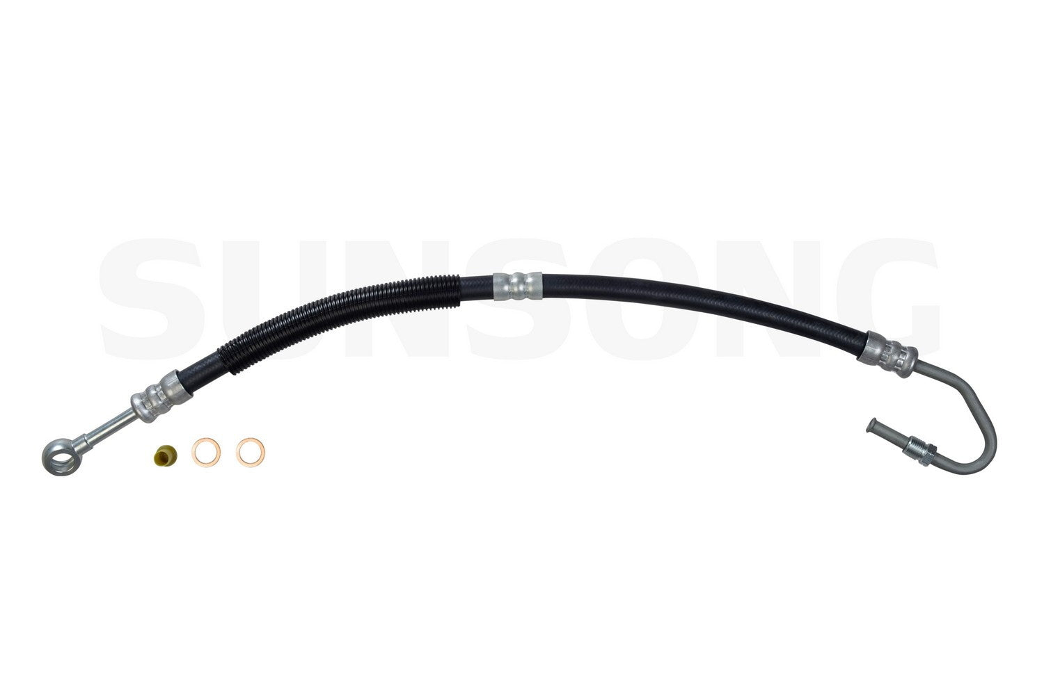 Angle View of Power Steering Pressure Line Hose Assembly SUNSONG 3401385