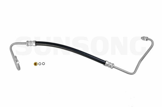 Angle View of Power Steering Pressure Line Hose Assembly SUNSONG 3401426