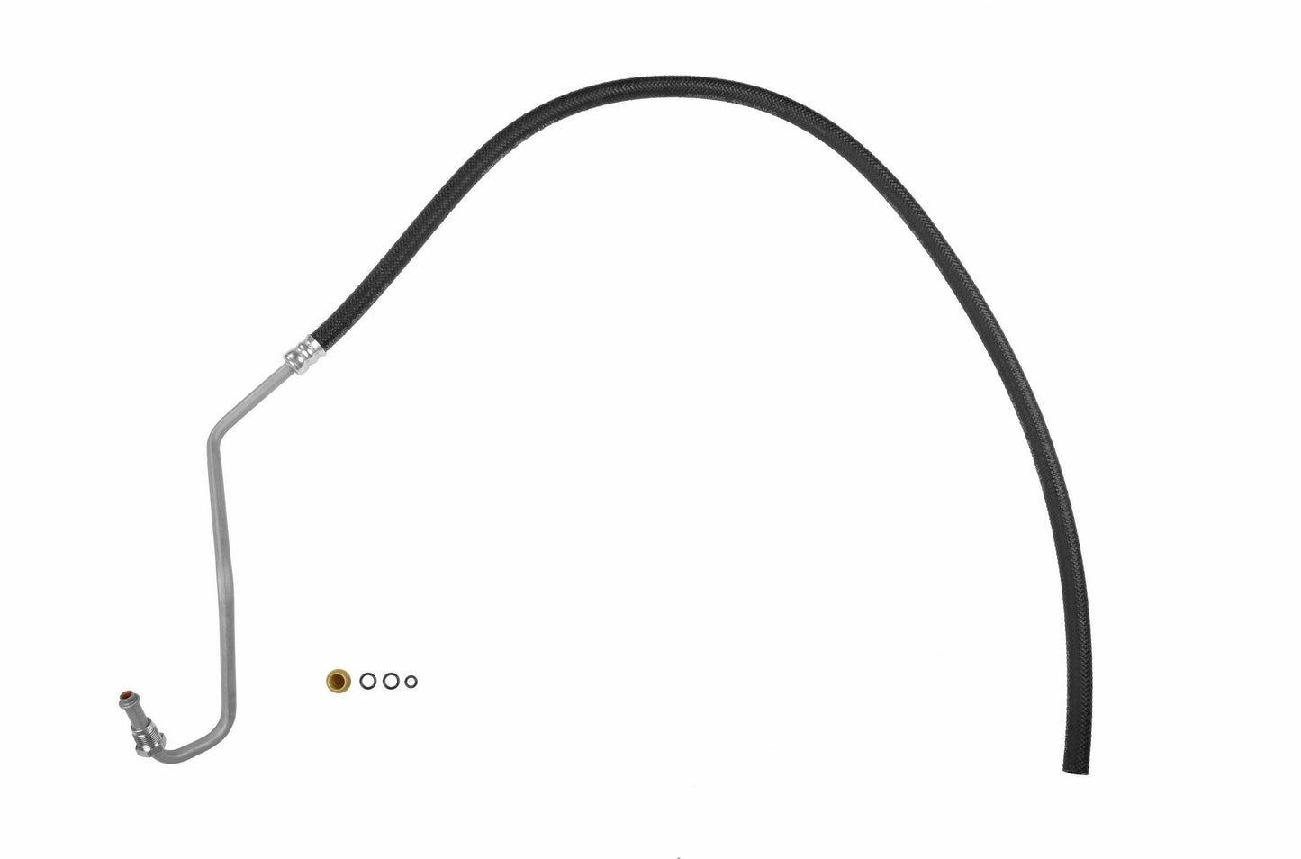 Front View of Power Steering Return Line Hose Assembly SUNSONG 3401427