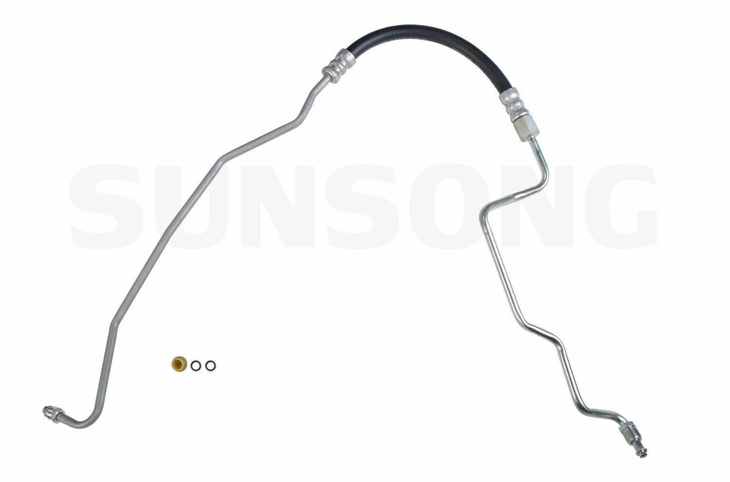 Angle View of Power Steering Pressure Line Hose Assembly SUNSONG 3401438