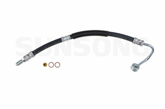 Angle View of Power Steering Pressure Line Hose Assembly SUNSONG 3401473