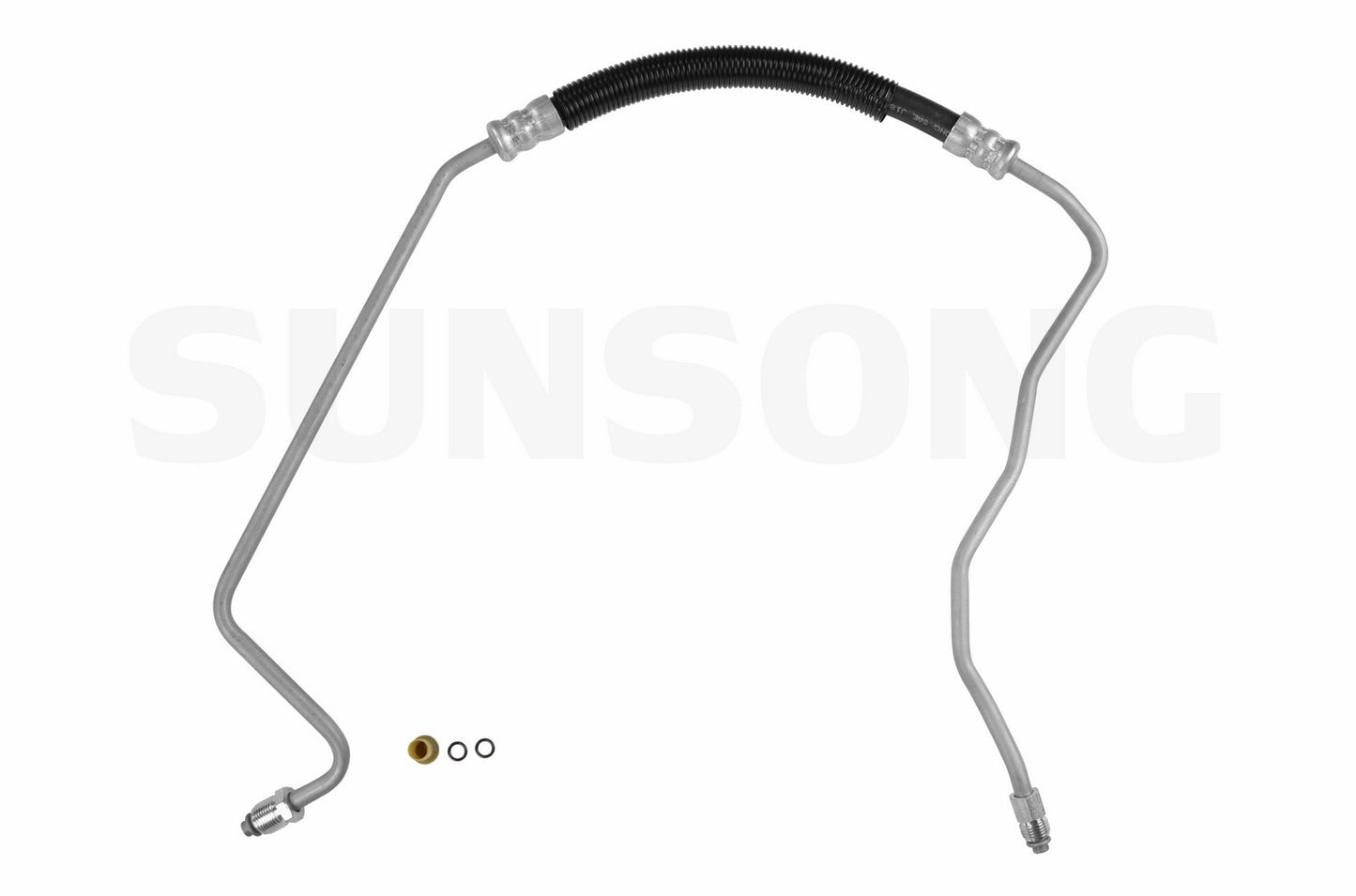 Angle View of Power Steering Pressure Line Hose Assembly SUNSONG 3401520