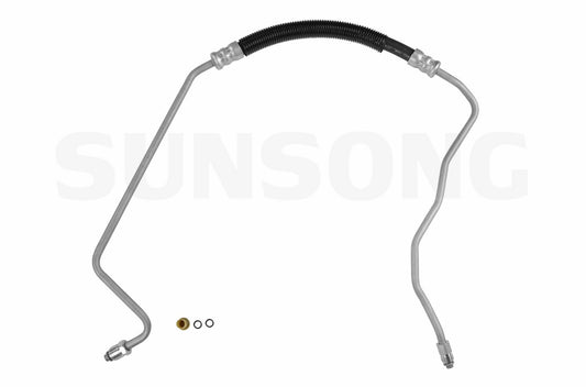 Angle View of Power Steering Pressure Line Hose Assembly SUNSONG 3401520