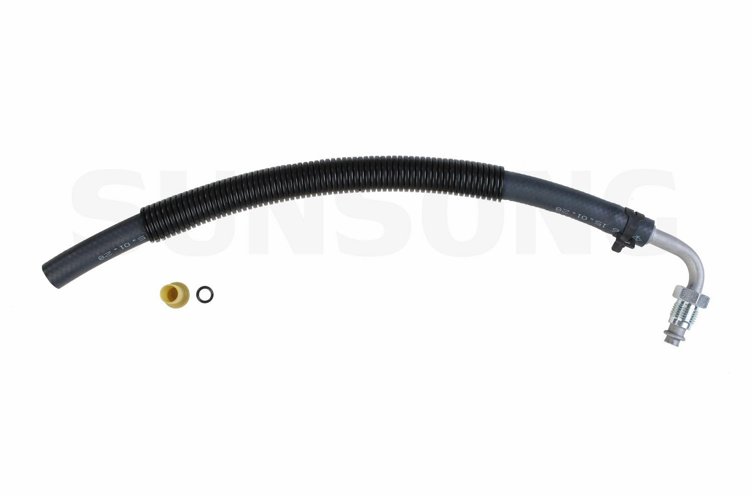 Angle View of Power Steering Return Line Hose Assembly SUNSONG 3401525