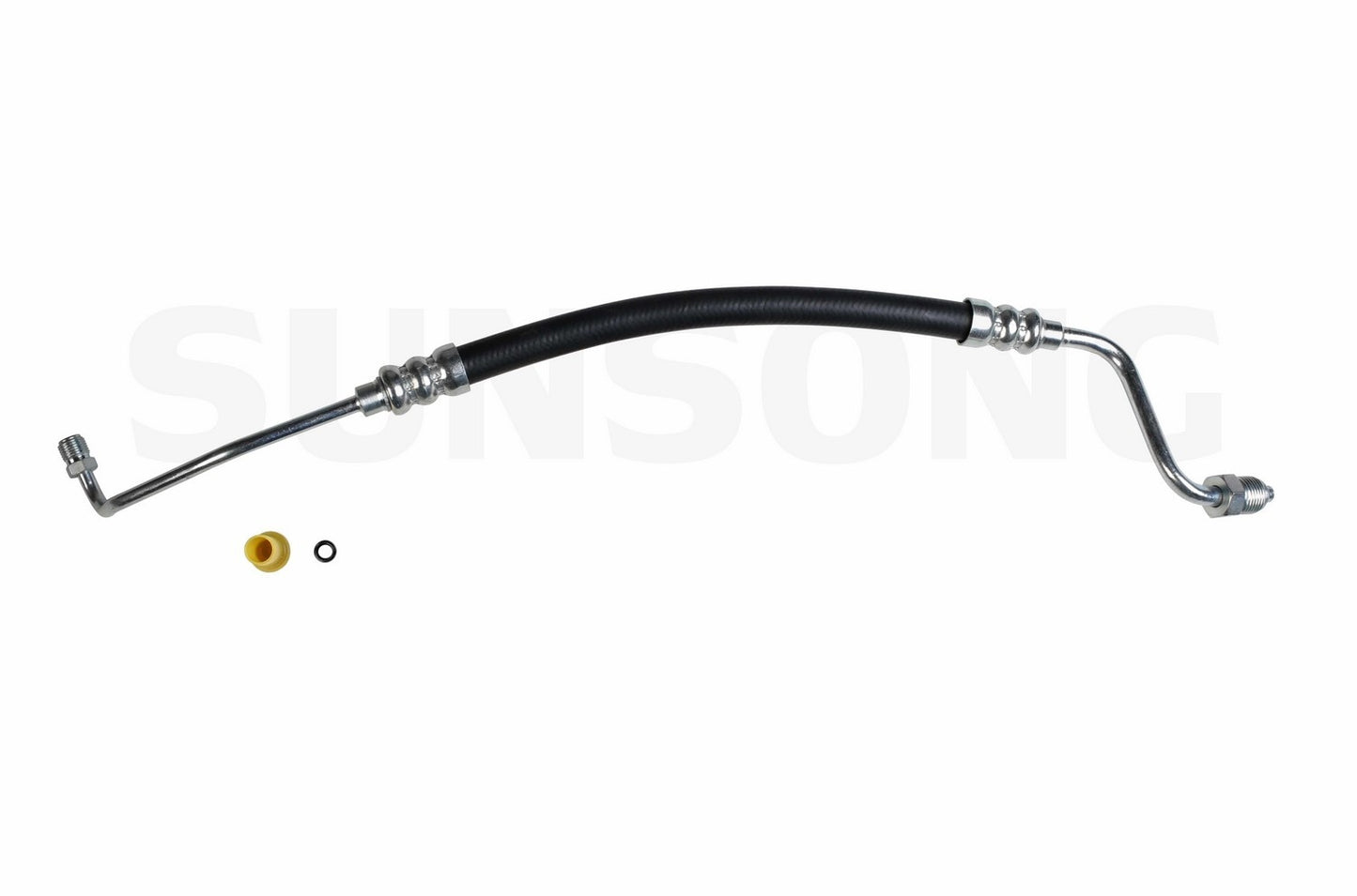 Front View of Power Steering Pressure Line Hose Assembly SUNSONG 3401561