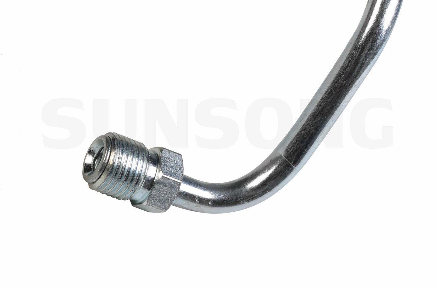 Left View of Power Steering Pressure Line Hose Assembly SUNSONG 3401561