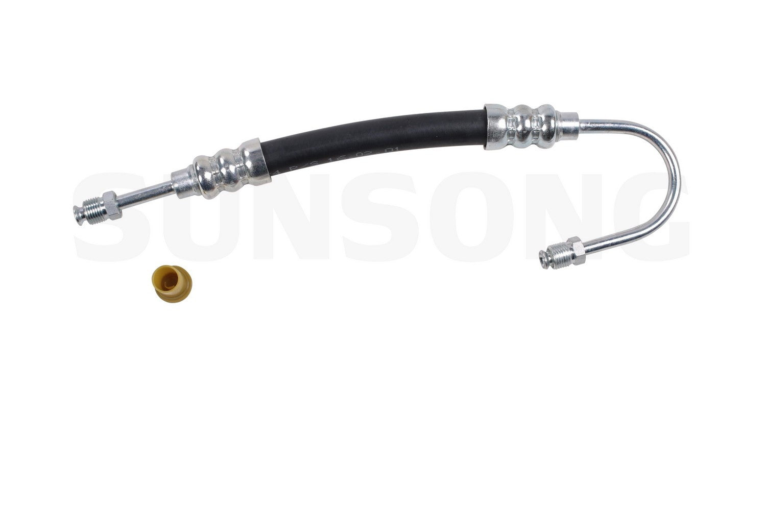 Angle View of Power Steering Cylinder Line Hose Assembly SUNSONG 3401571