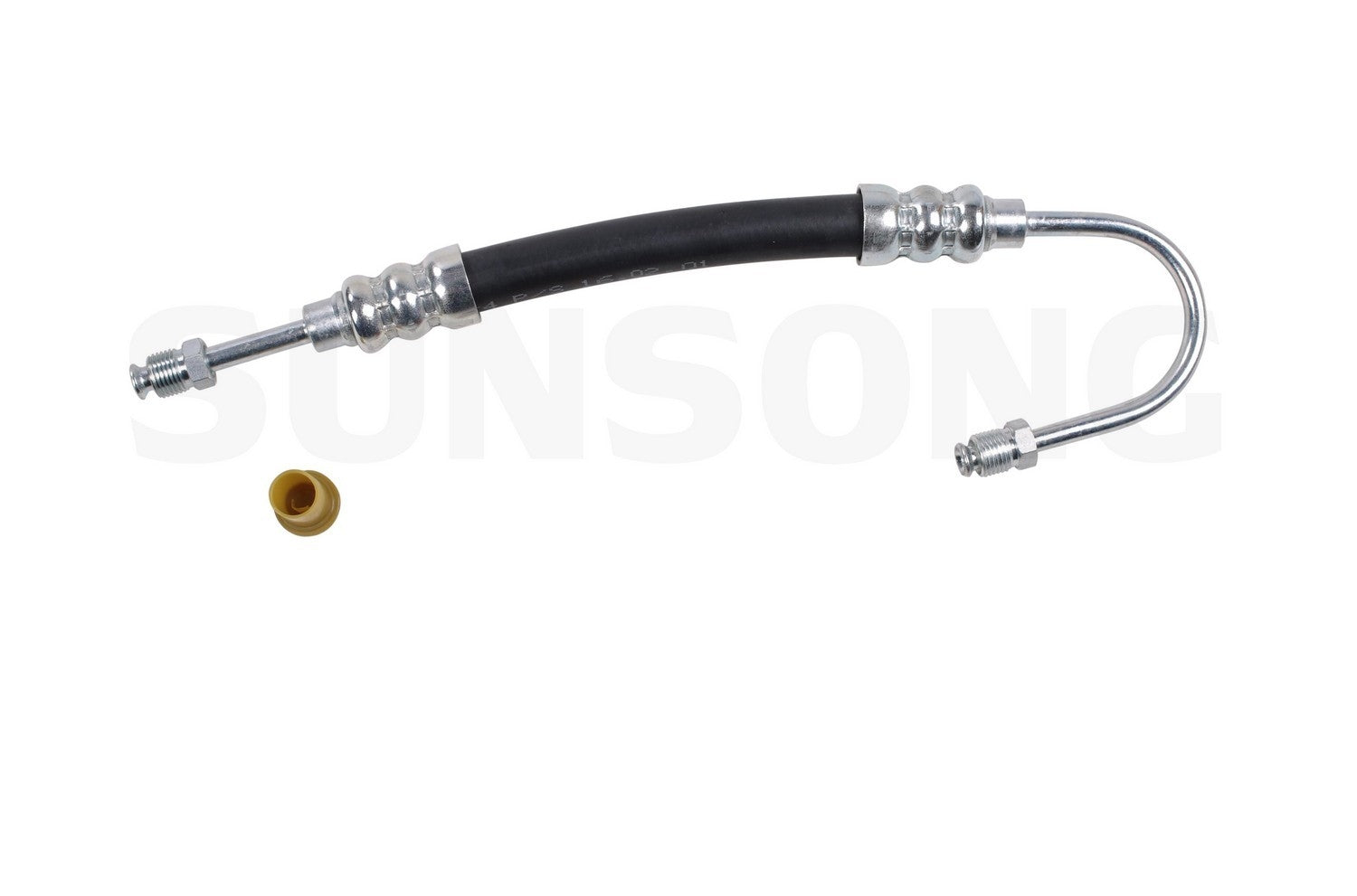 Front View of Power Steering Cylinder Line Hose Assembly SUNSONG 3401571