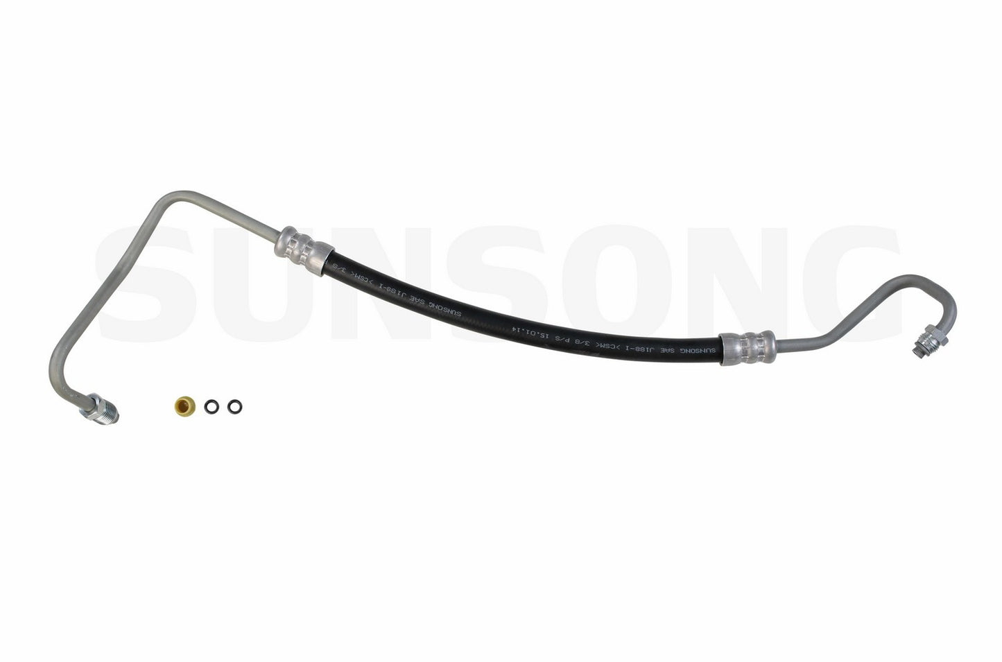 Angle View of Power Steering Pressure Line Hose Assembly SUNSONG 3401575