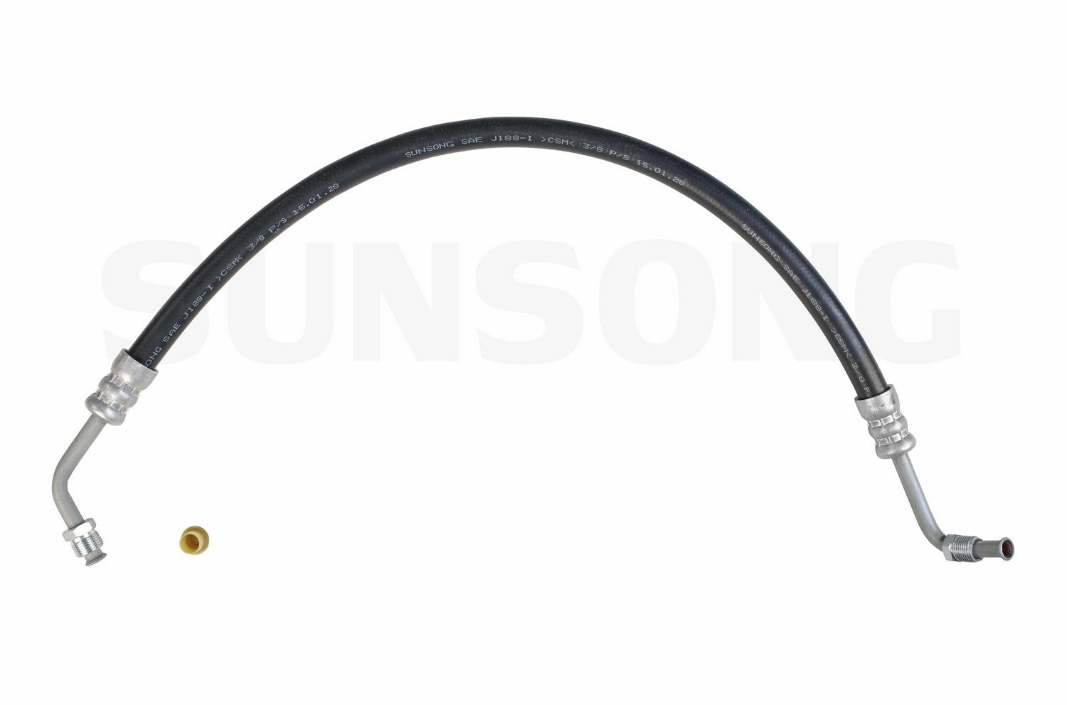 Angle View of Power Steering Pressure Line Hose Assembly SUNSONG 3401598