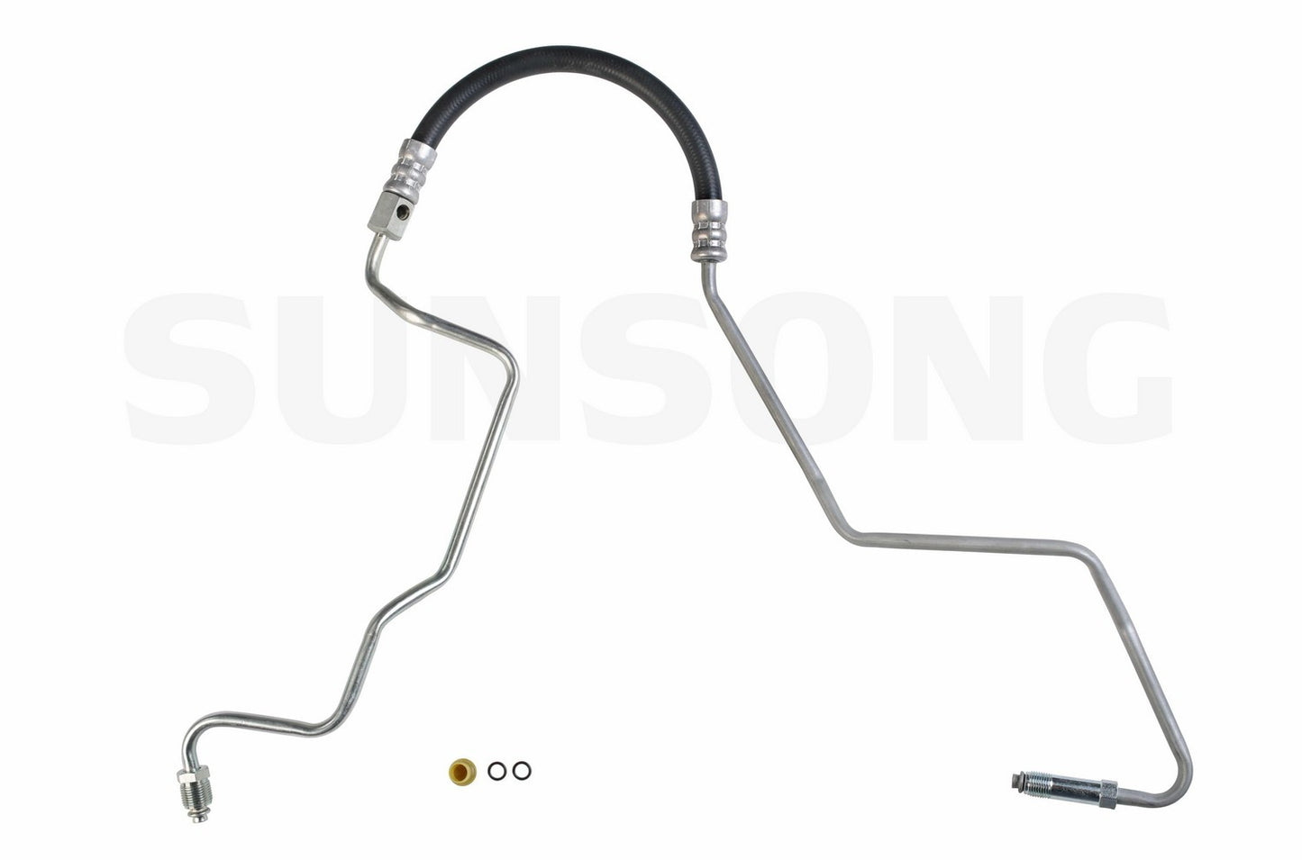 Angle View of Power Steering Pressure Line Hose Assembly SUNSONG 3401612