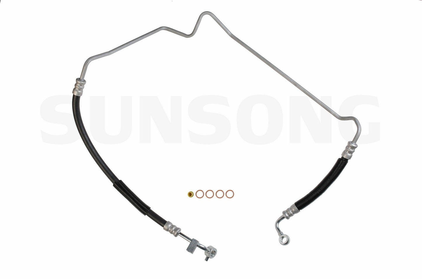 Angle View of Power Steering Pressure Line Hose Assembly SUNSONG 3401640