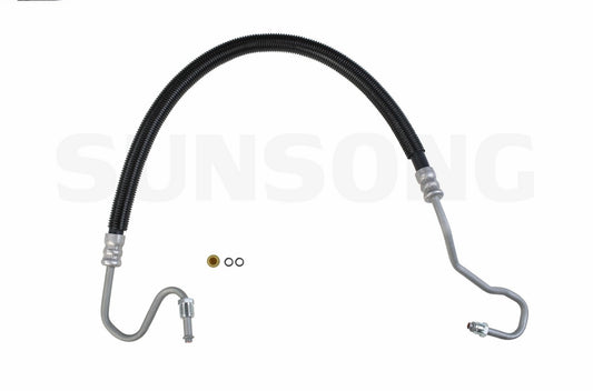 Angle View of Power Steering Pressure Line Hose Assembly SUNSONG 3401675