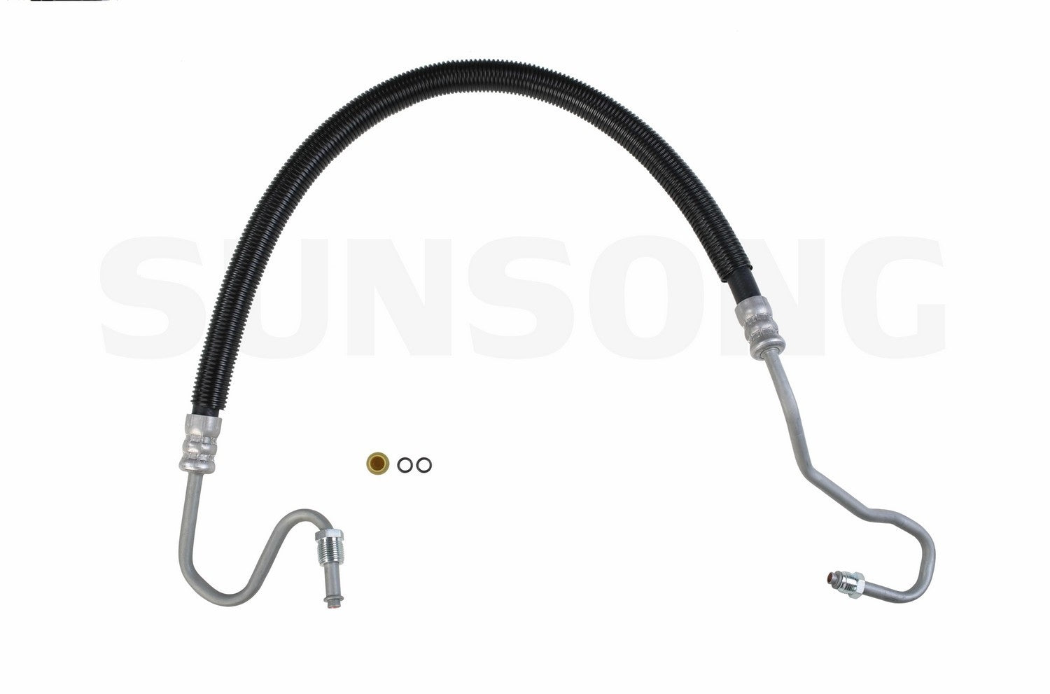 Front View of Power Steering Pressure Line Hose Assembly SUNSONG 3401675