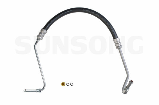 Angle View of Power Steering Pressure Line Hose Assembly SUNSONG 3401681