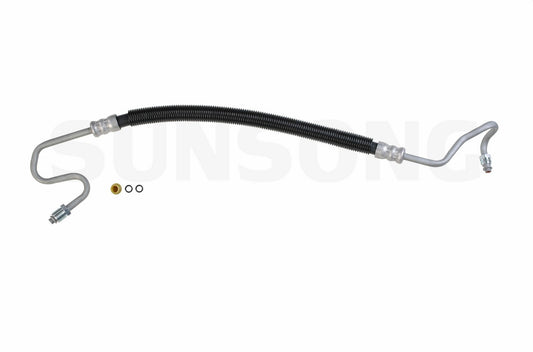 Angle View of Power Steering Pressure Line Hose Assembly SUNSONG 3401689