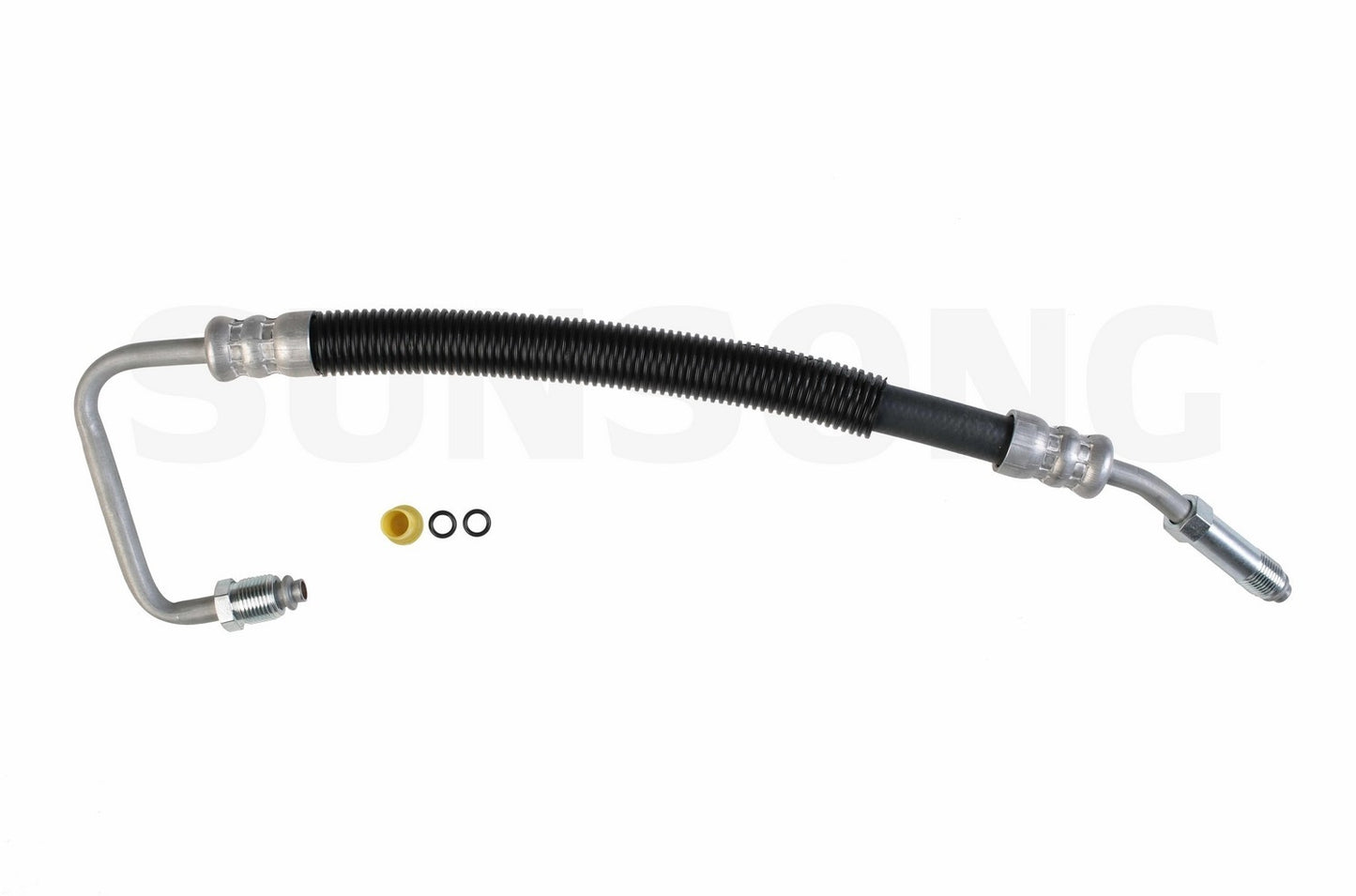 Front View of Power Steering Pressure Line Hose Assembly SUNSONG 3401699