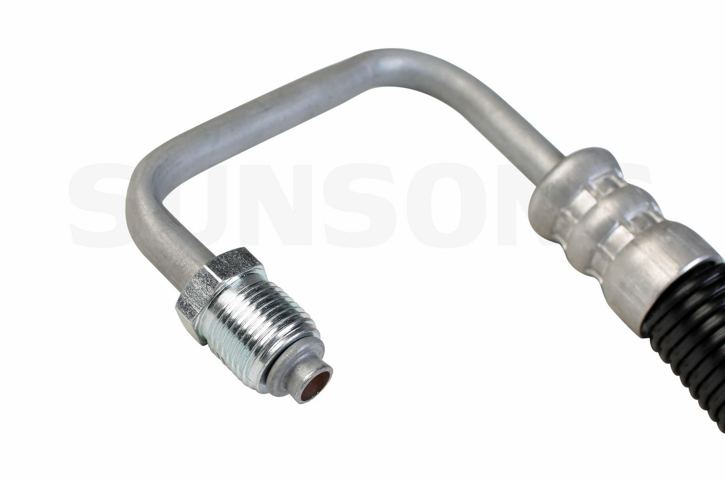 Left View of Power Steering Pressure Line Hose Assembly SUNSONG 3401699