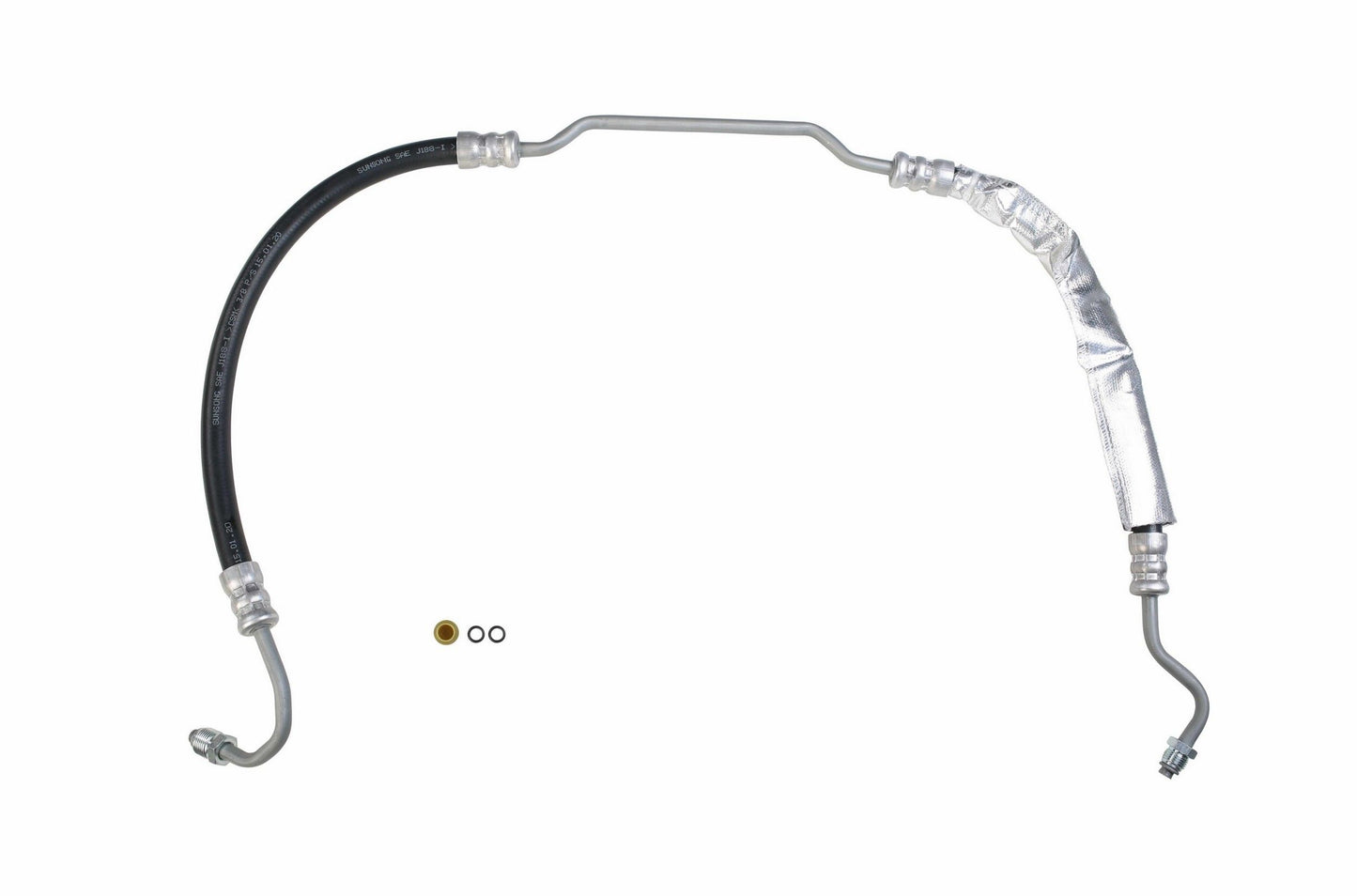 Front View of Power Steering Pressure Line Hose Assembly SUNSONG 3401755