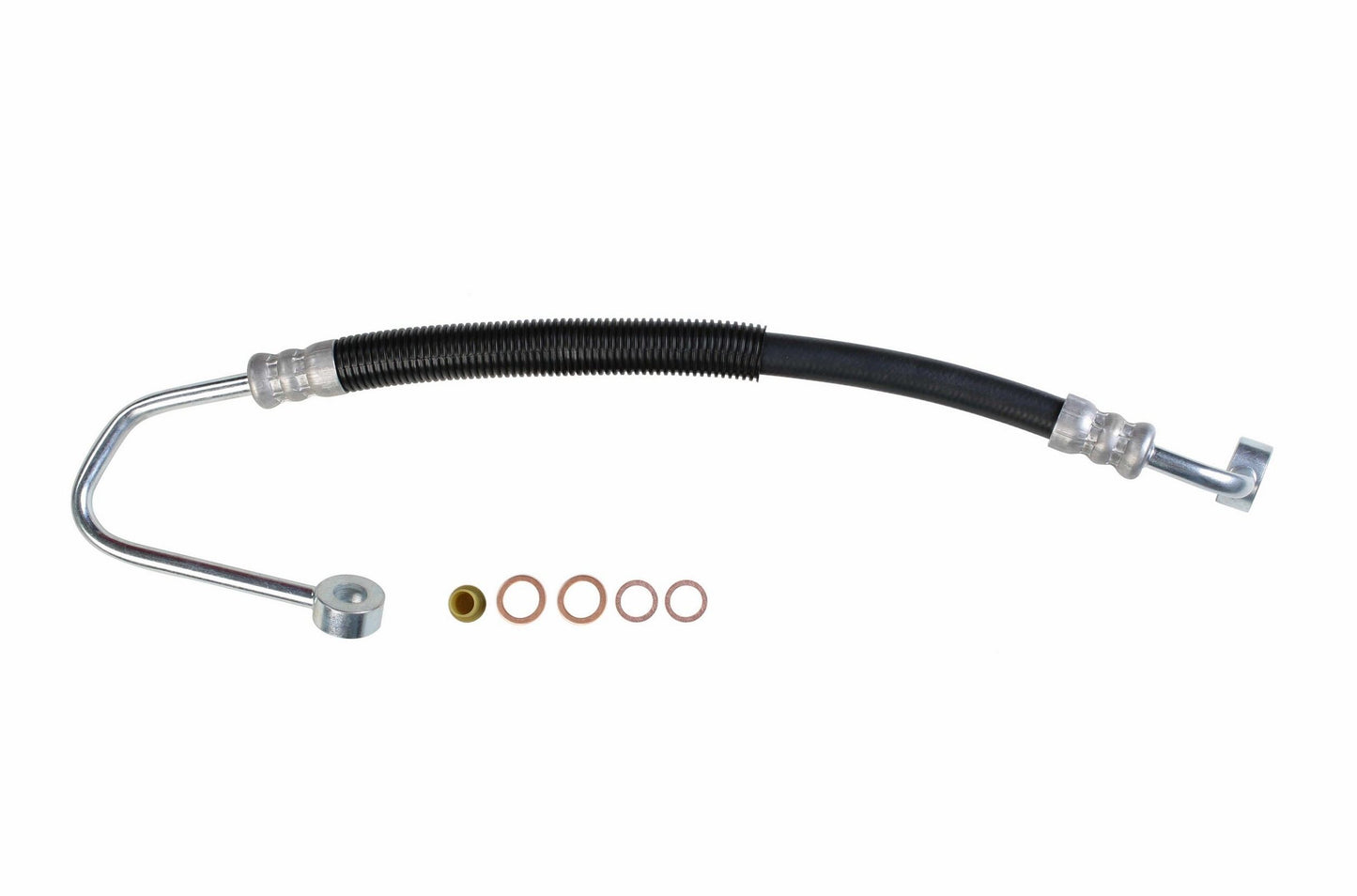 Front View of Power Steering Pressure Line Hose Assembly SUNSONG 3401759