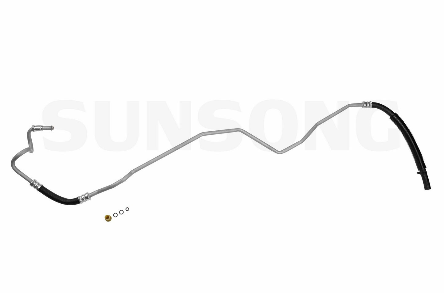 Angle View of Power Steering Return Line Hose Assembly SUNSONG 3401832