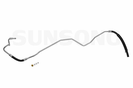 Angle View of Power Steering Return Line Hose Assembly SUNSONG 3401832