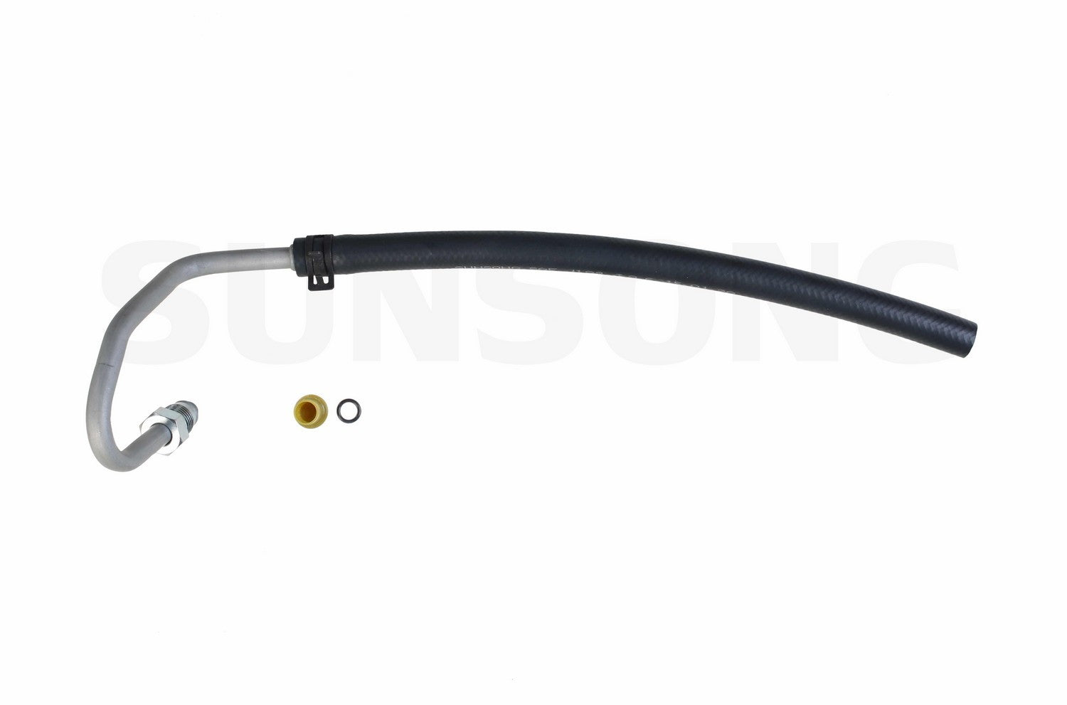 Angle View of Left Power Steering Return Line Hose Assembly SUNSONG 3401940