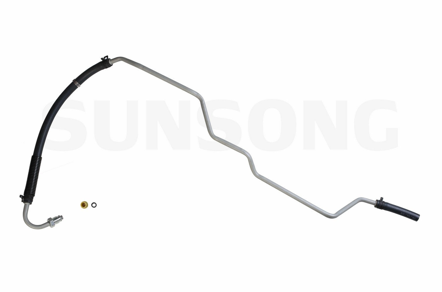 Angle View of Power Steering Return Line Hose Assembly SUNSONG 3401957