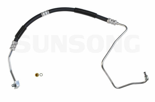 Angle View of Power Steering Pressure Line Hose Assembly SUNSONG 3402015