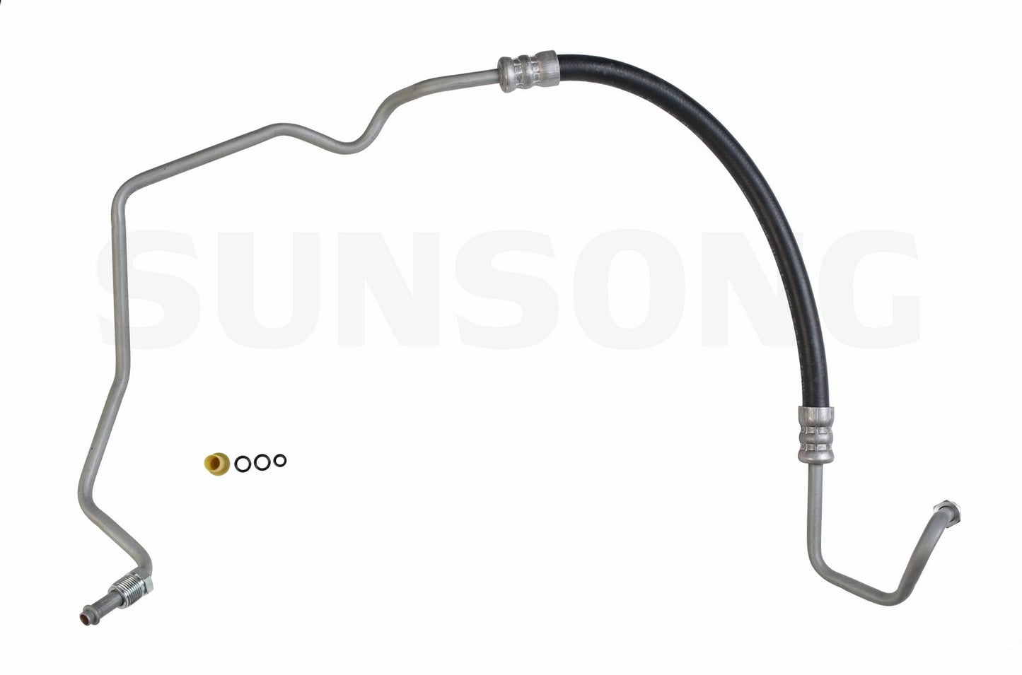 Angle View of Power Steering Pressure Line Hose Assembly SUNSONG 3402043