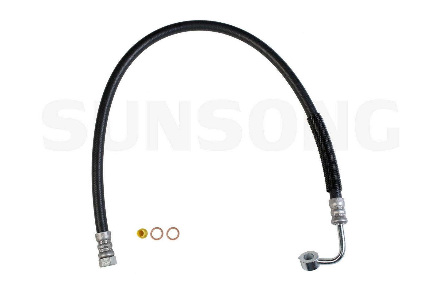 Angle View of Power Steering Pressure Line Hose Assembly SUNSONG 3402115