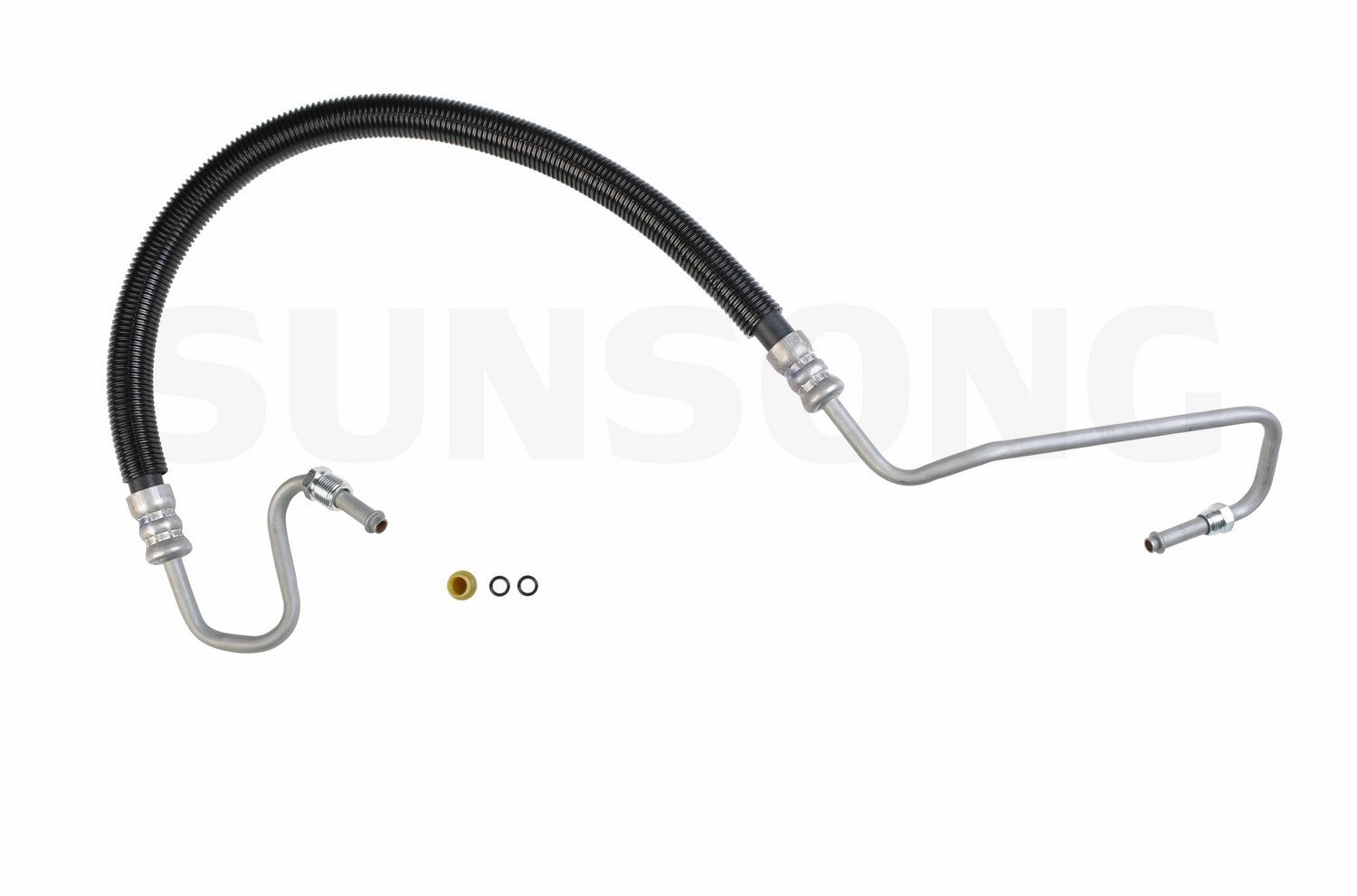 Front View of Power Steering Pressure Line Hose Assembly SUNSONG 3402137