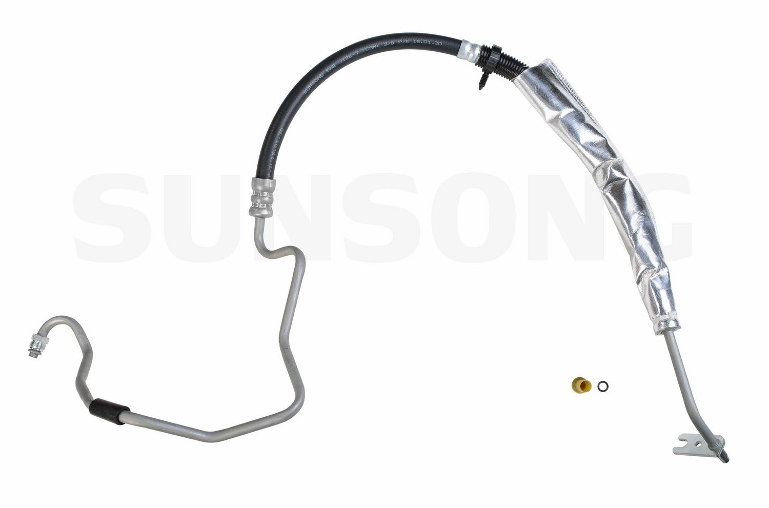 Angle View of Power Steering Pressure Line Hose Assembly SUNSONG 3402220