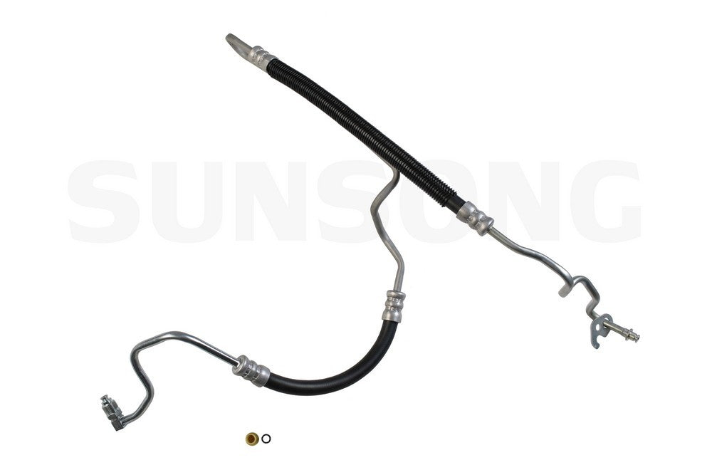 Angle View of Power Steering Pressure Line Hose Assembly SUNSONG 3402229