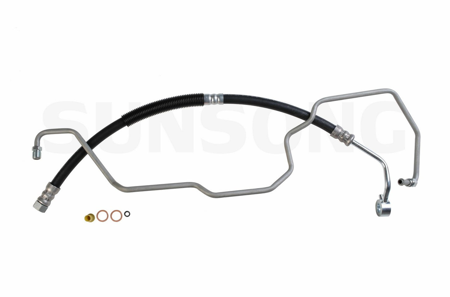 Angle View of Power Steering Pressure Line Hose Assembly SUNSONG 3402248