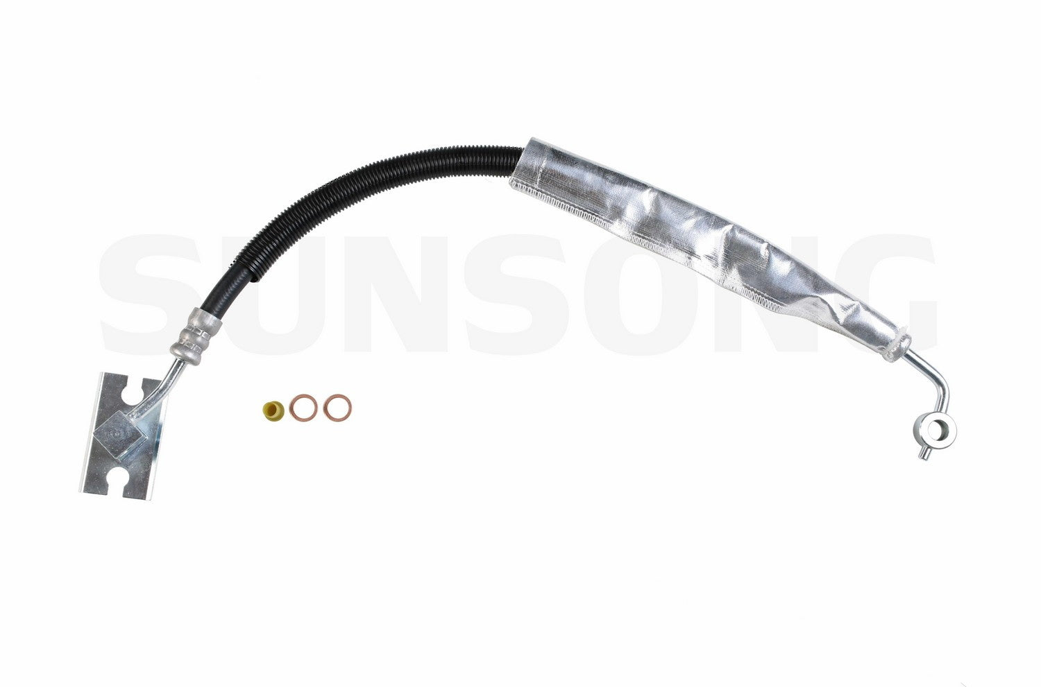 Angle View of Power Steering Pressure Line Hose Assembly SUNSONG 3402286